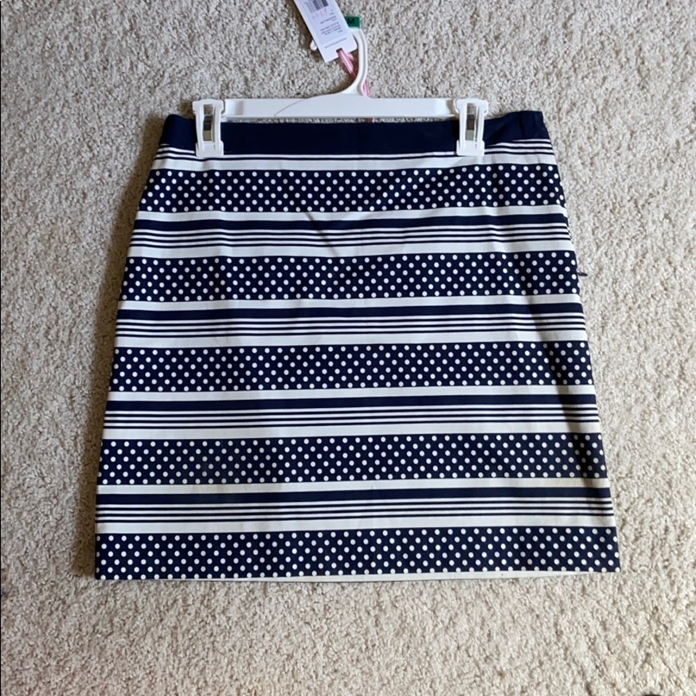NWT Vineyard Vines stripe and polkadot skirt size4